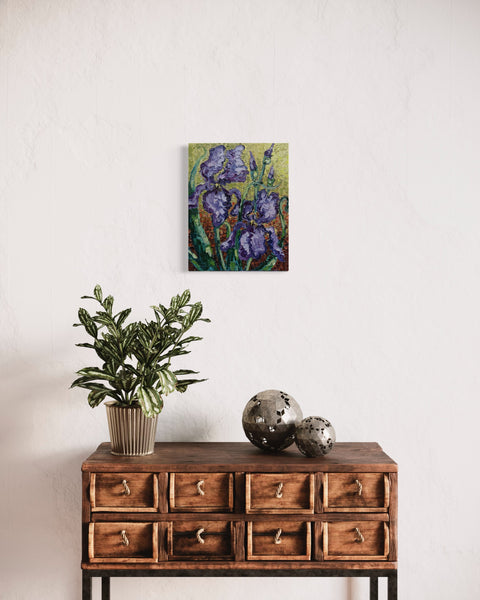 “Purple Irises”