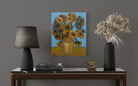 “Van Gogh Sunflowers Study”