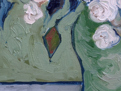 “Van Gogh White Roses Study”