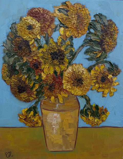 “Van Gogh Sunflowers Study”