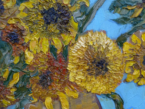 “Van Gogh Sunflowers Study”