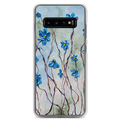 Blue Floral Samsung Case