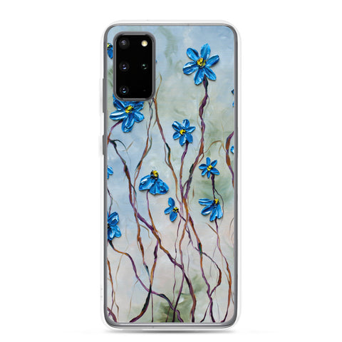 Blue Floral Samsung Case