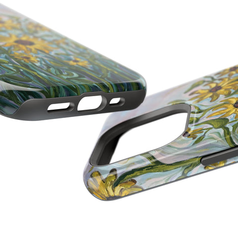 Floral Impact-Resistant Phone Case | Sunflower Design