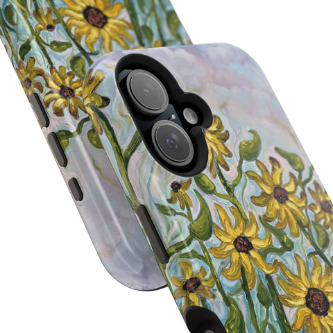 Floral Impact-Resistant Phone Case | Sunflower Design