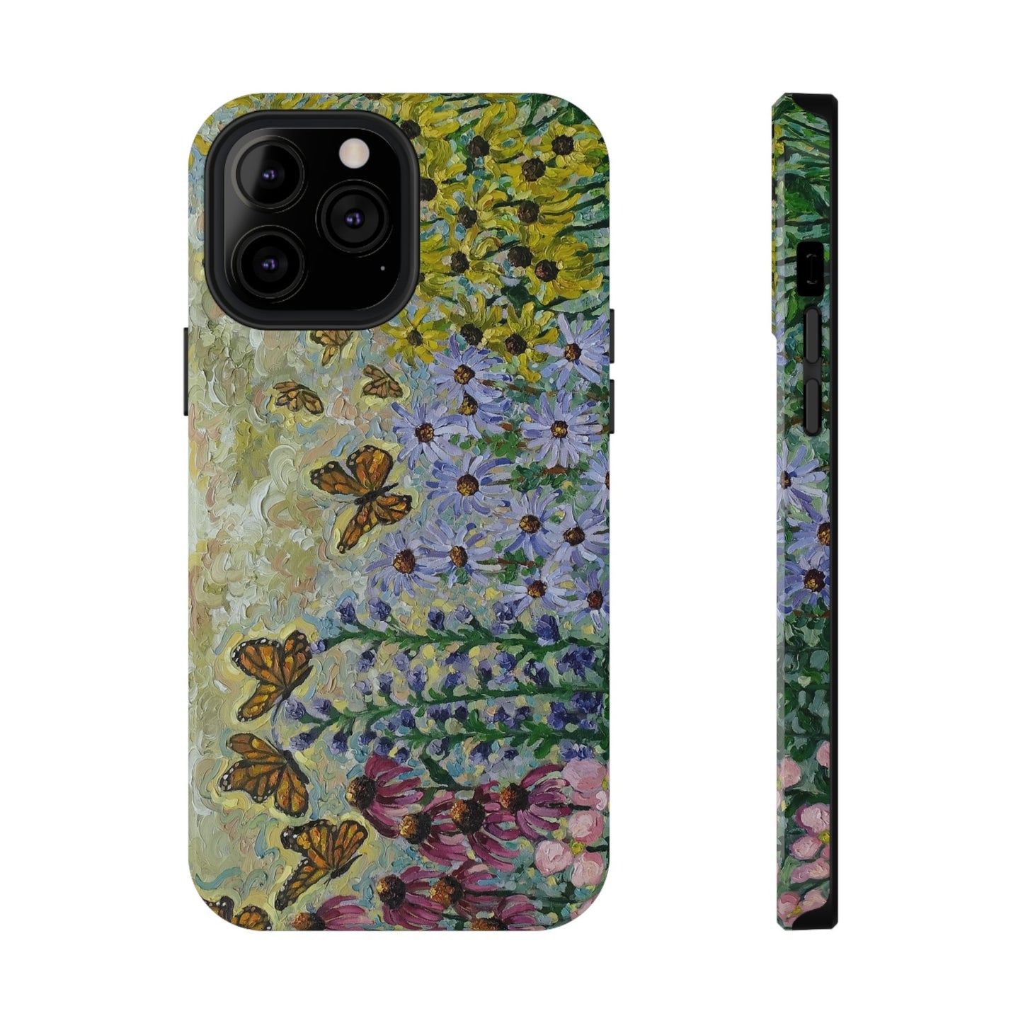 Floral Impact-Resistant Phone Case | Butterfly Design