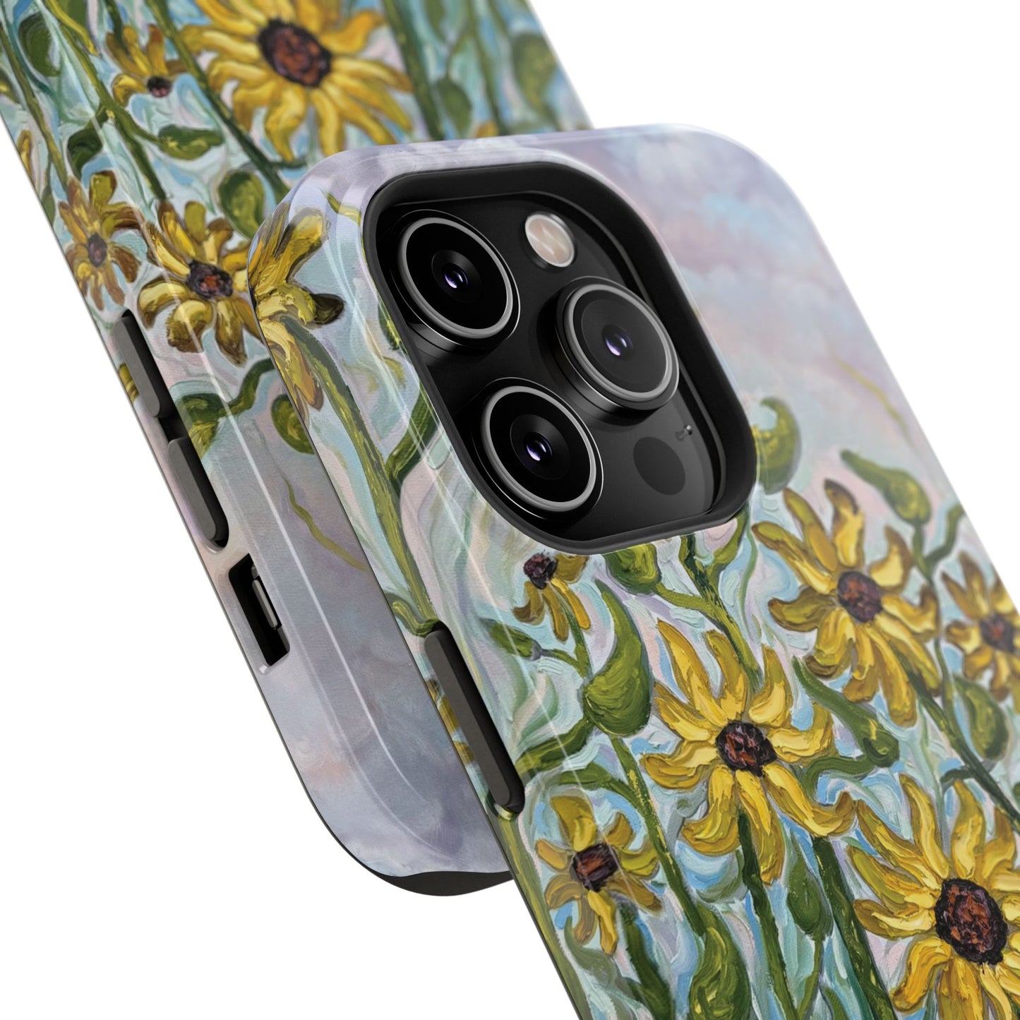 Floral Impact-Resistant Phone Case | Sunflower Design
