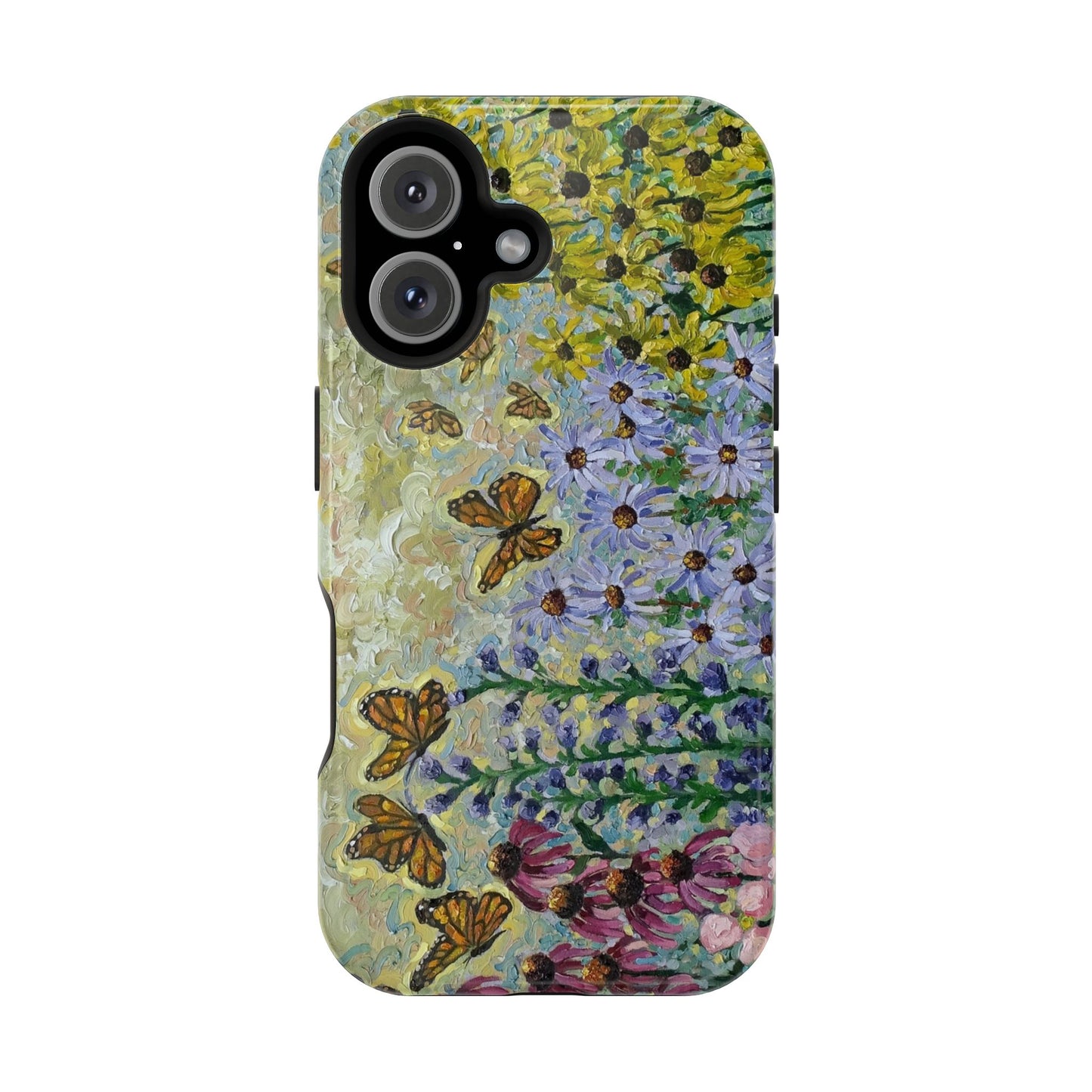 Floral Impact-Resistant Phone Case | Butterfly Design