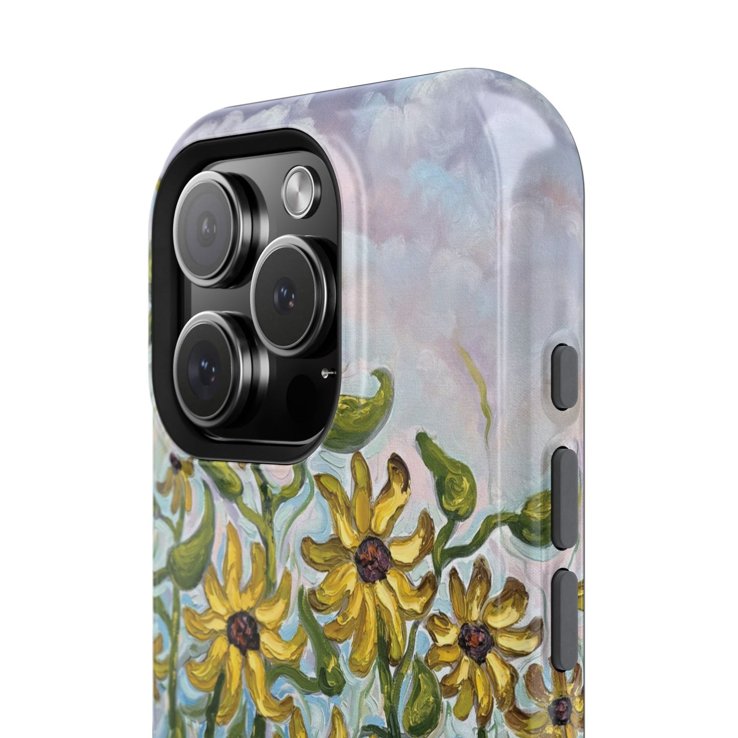 Floral Impact-Resistant Phone Case | Sunflower Design