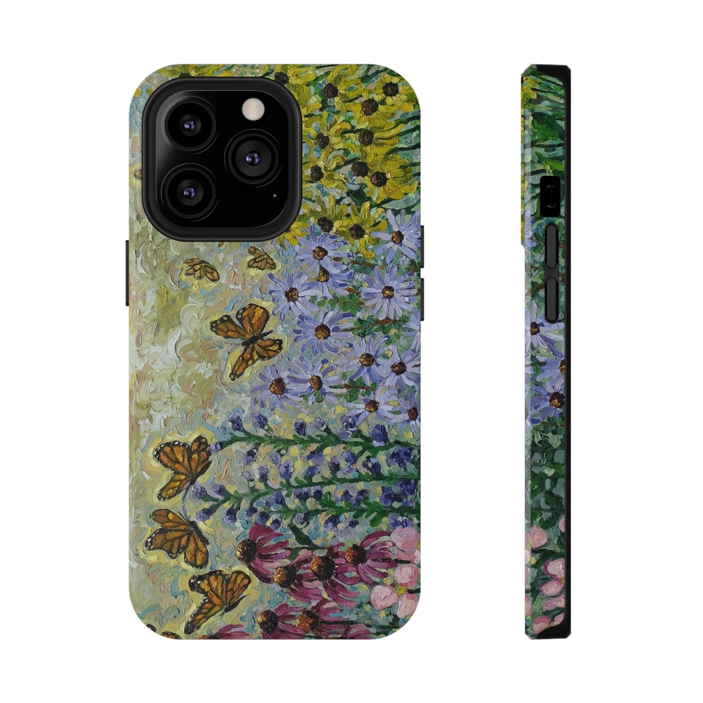 Floral Impact-Resistant Phone Case | Butterfly Design