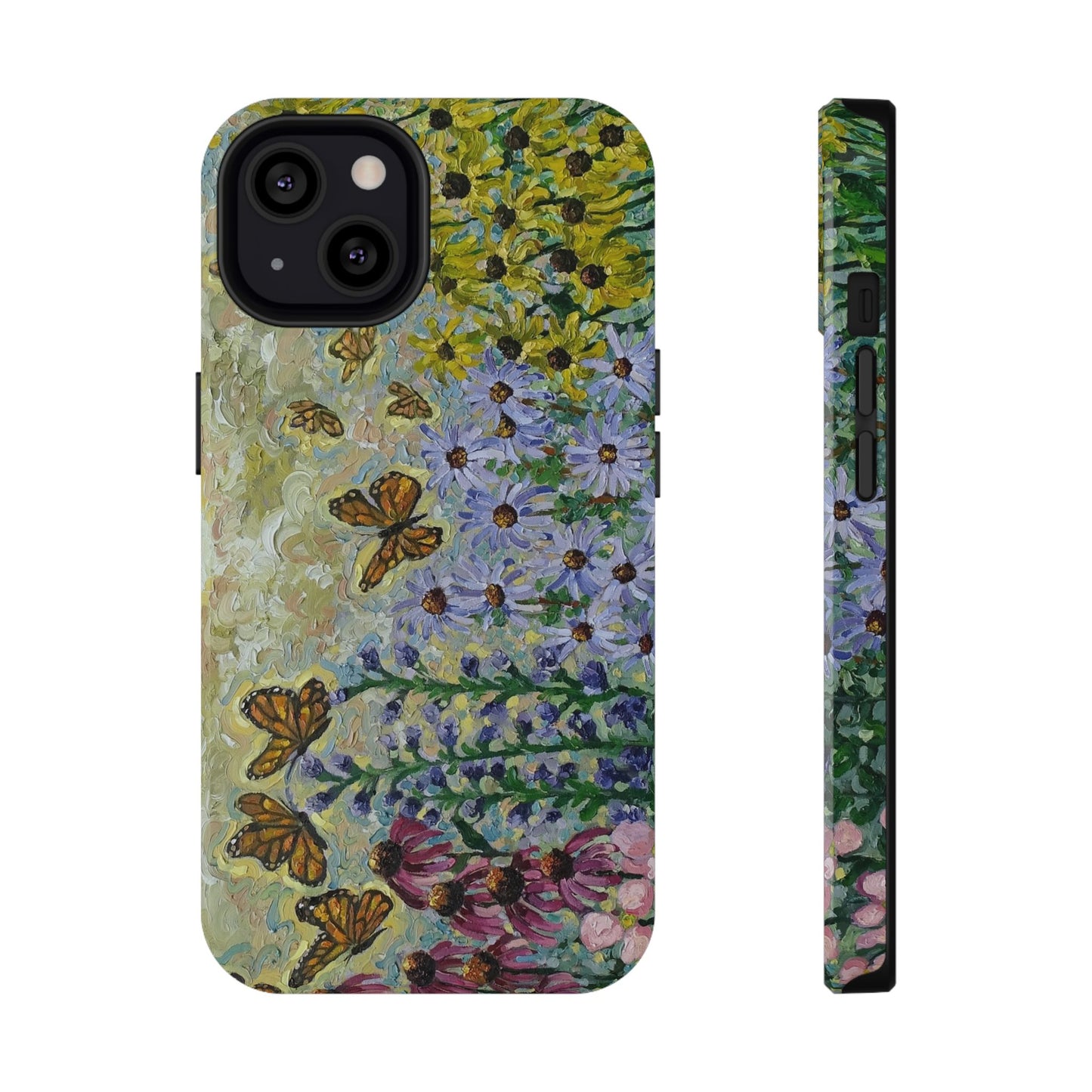 Floral Impact-Resistant Phone Case | Butterfly Design