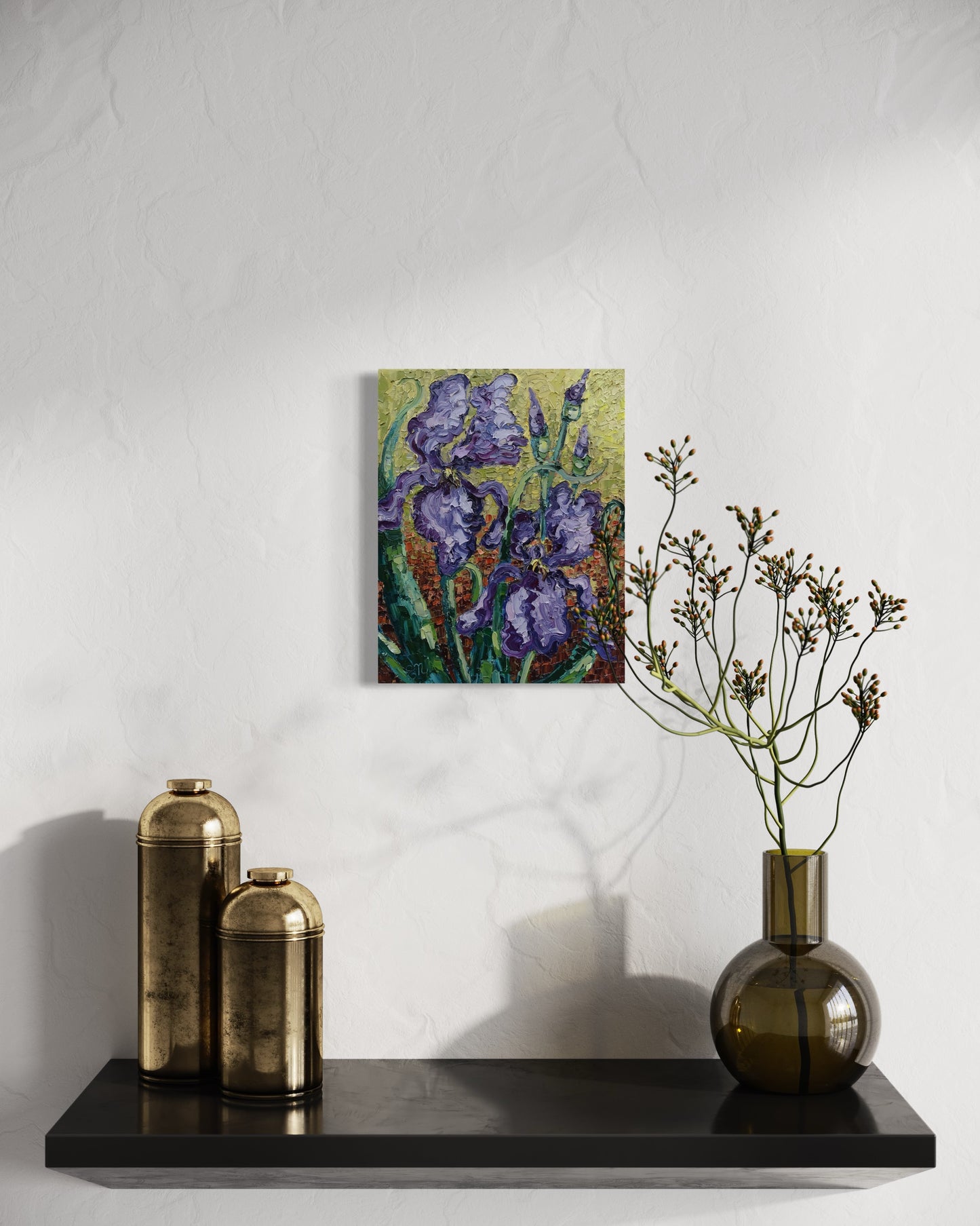 “Purple Irises”