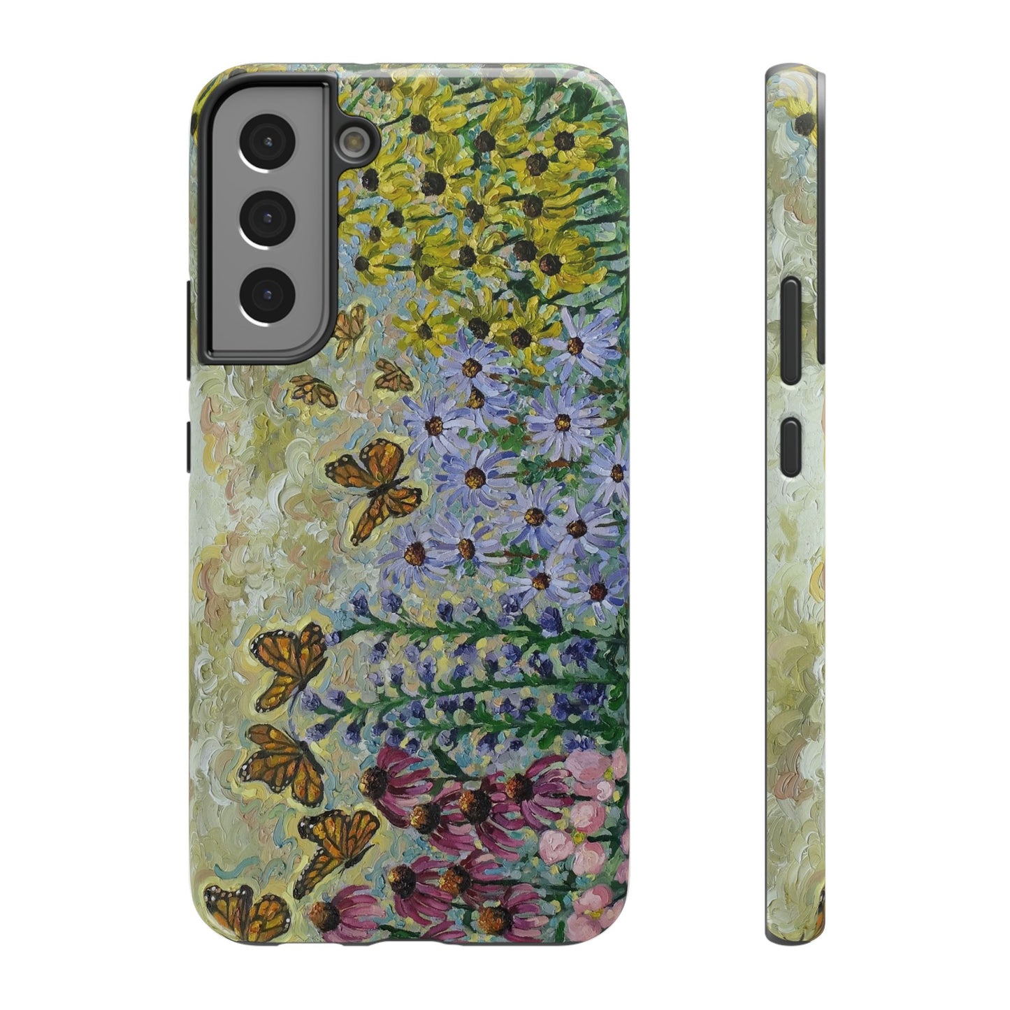 Floral Impact-Resistant Phone Case | Butterfly Design