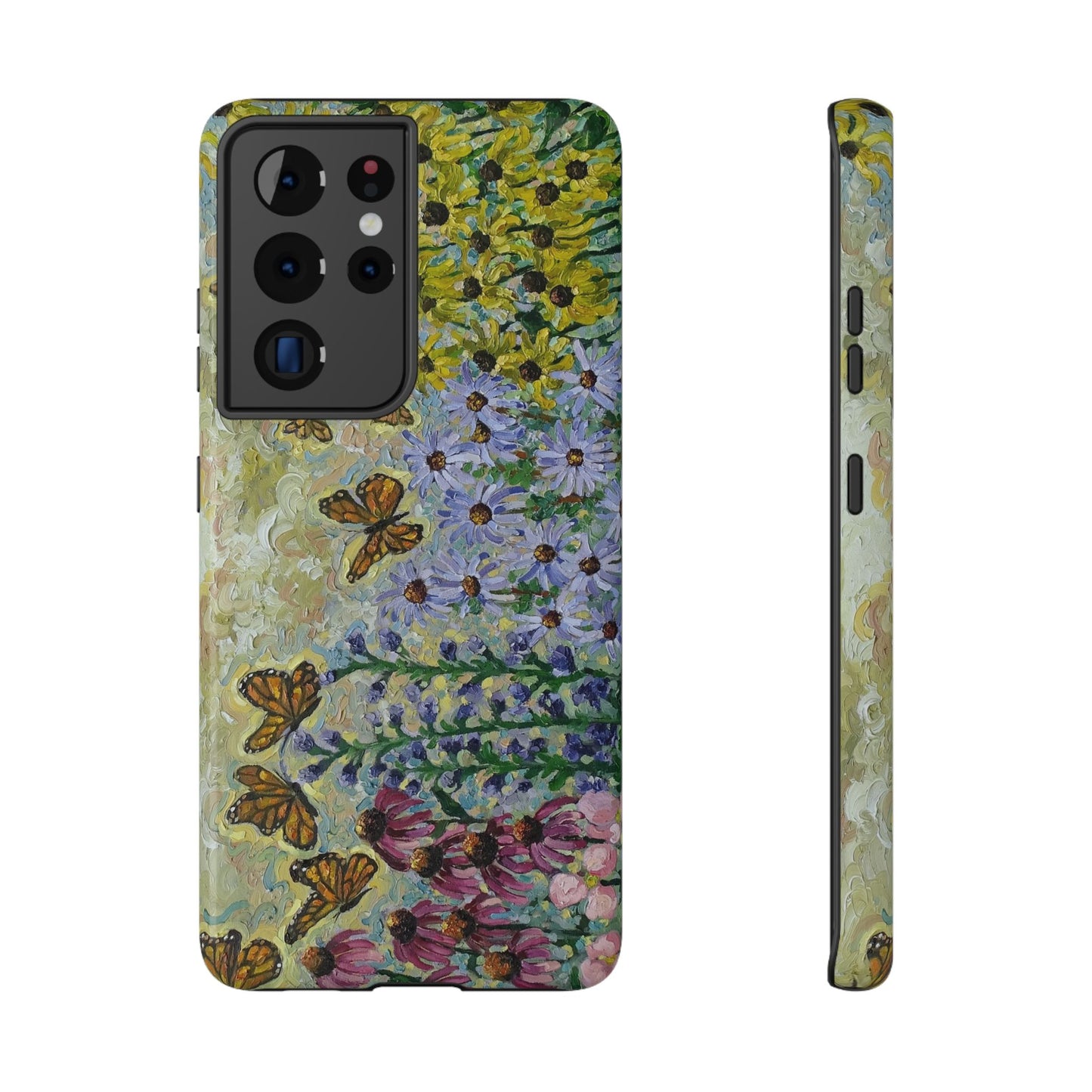 Floral Impact-Resistant Phone Case | Butterfly Design