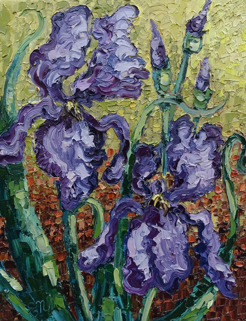 “Purple Irises”