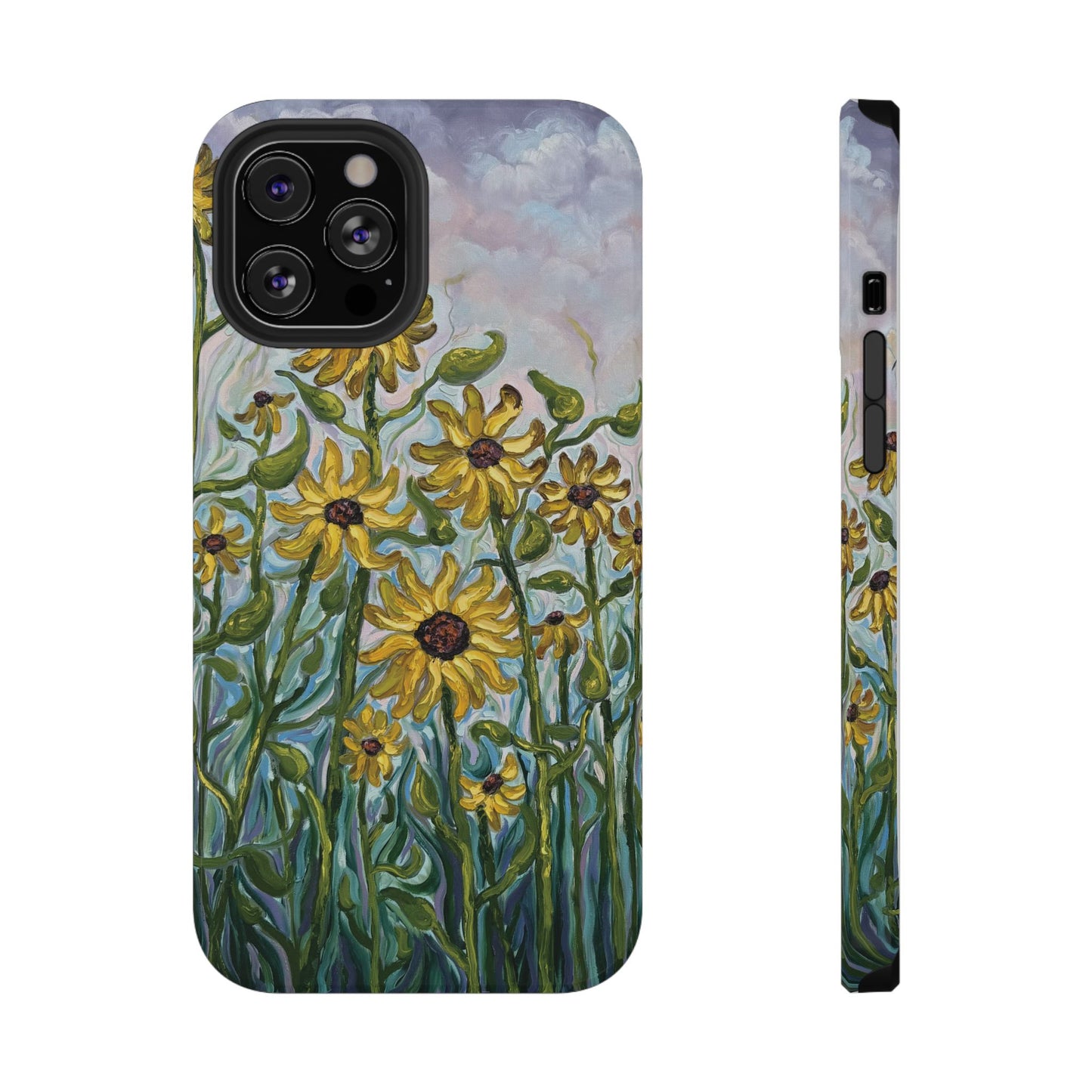 Floral Impact-Resistant Phone Case | Sunflower Design