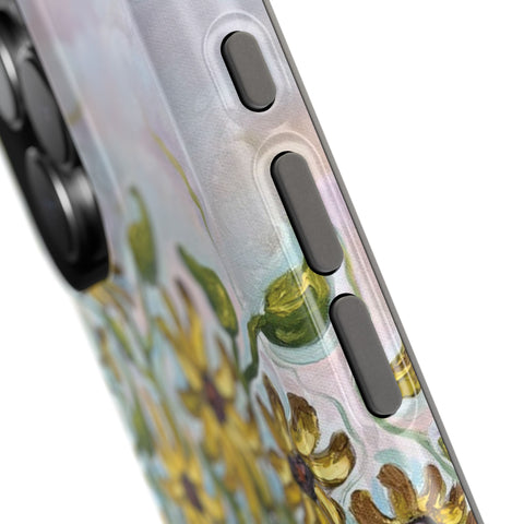 Floral Impact-Resistant Phone Case | Sunflower Design