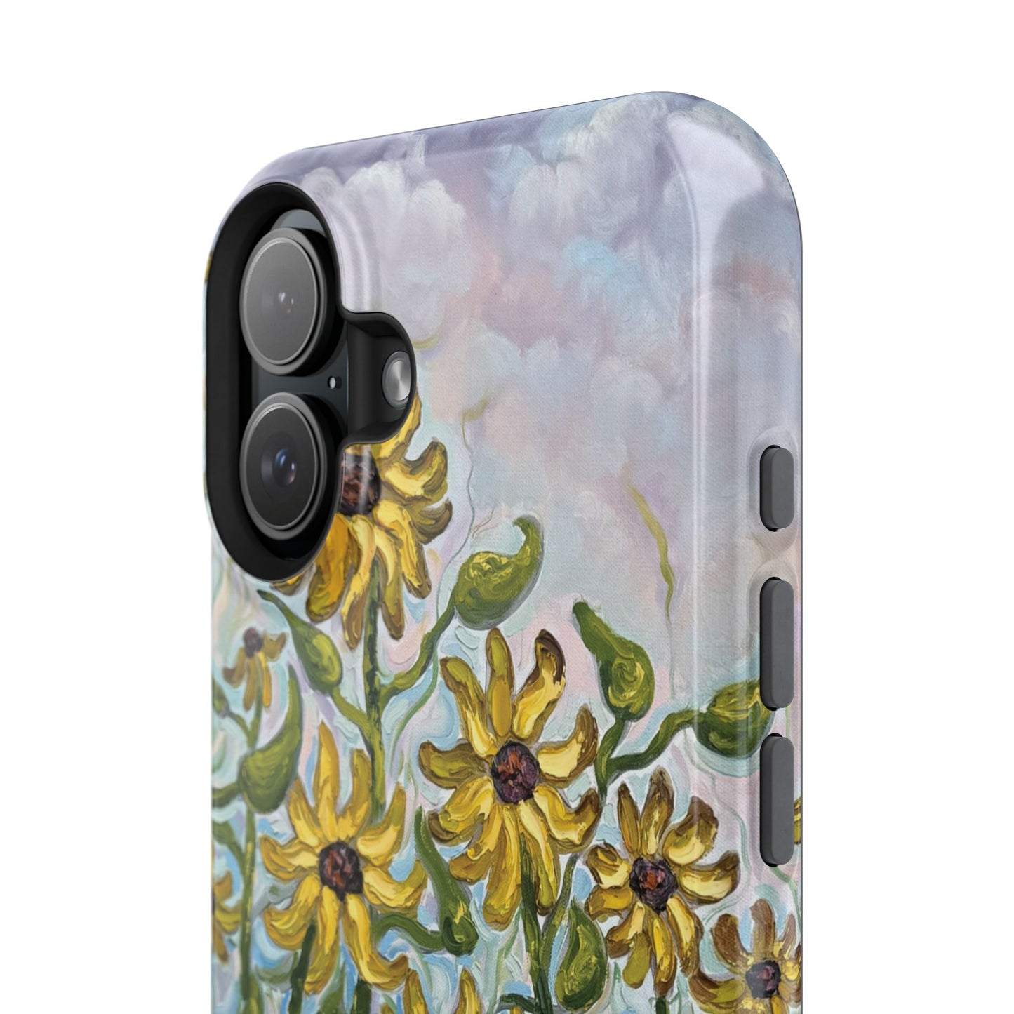 Floral Impact-Resistant Phone Case | Sunflower Design