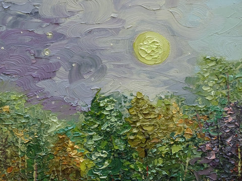 “Moonrise Over Harvest Bloom”