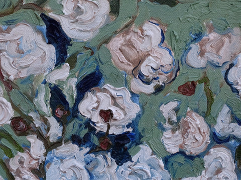 “Van Gogh White Roses Study”