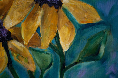 Sunflower Painting titled “Late Summer’s Dream”