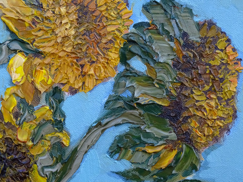 “Van Gogh Sunflowers Study”