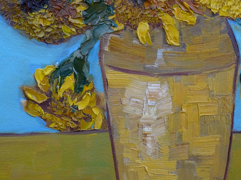 “Van Gogh Sunflowers Study”